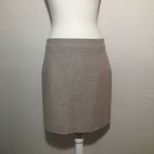 J. Crew Factory double-serge mini wool skirt